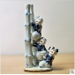 Ceramic White Blue Children Climbing The Bamboo Wedding Gifts