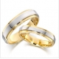 Silver Gold Couple Stainless Steel Wedding & Engagement Rings