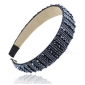 Royal Blue Beaded Super Wide Plastic Hair Jewelry