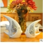White Ceramic Sequins Double Kiss Fish Wedding Decorations & Gifts