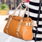Orange With Beige Handle Biw Bow On Fashion Casual Shoulder/Tote Dual Function Bags