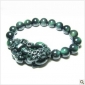 Dark Green Round Beads Animal Cartoon Images Men's Bracelets